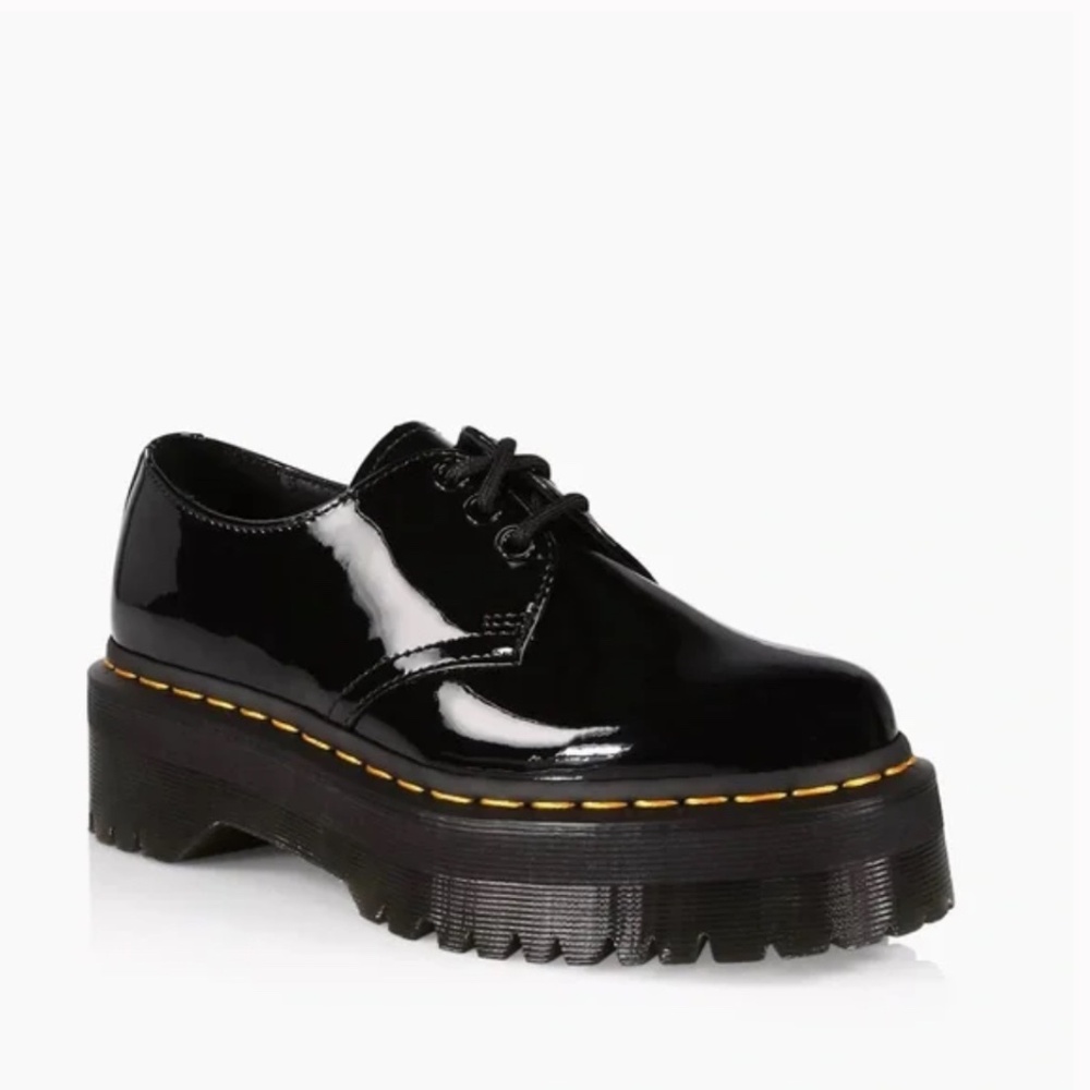 Dr. Martens Leather Platform Shoes